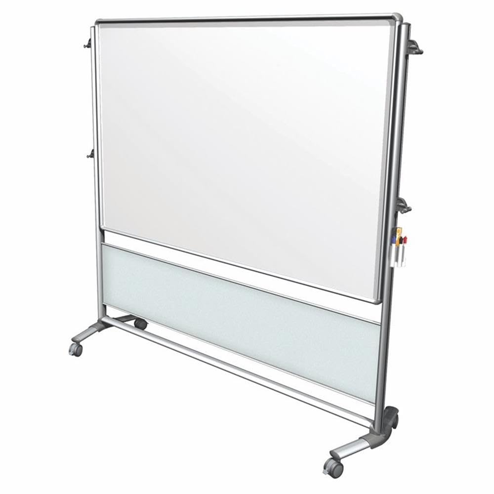 Double-Sided Magnetic Whiteboard Easel with Mobile Stand