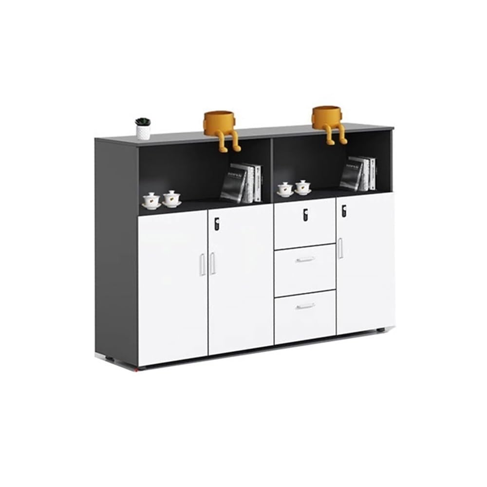 Locking File Cabinet with Printer Storage