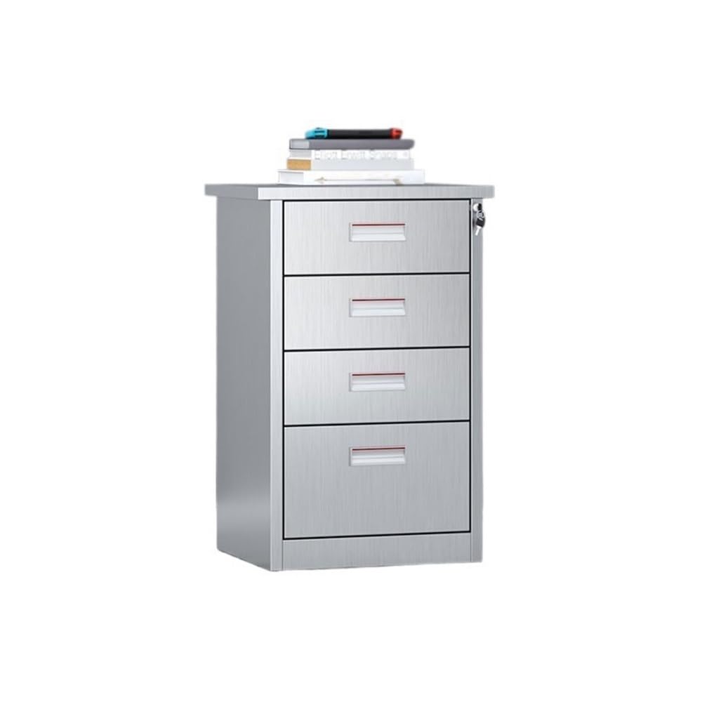 Mobile Under-Desk File Cabinet with Drawers