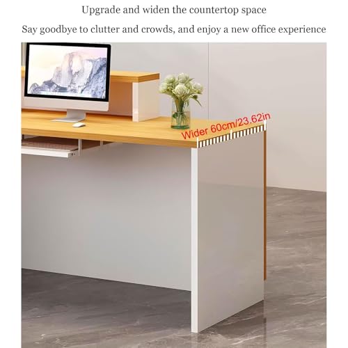 Compact L-Shaped Reception Desk with Lockable Drawers