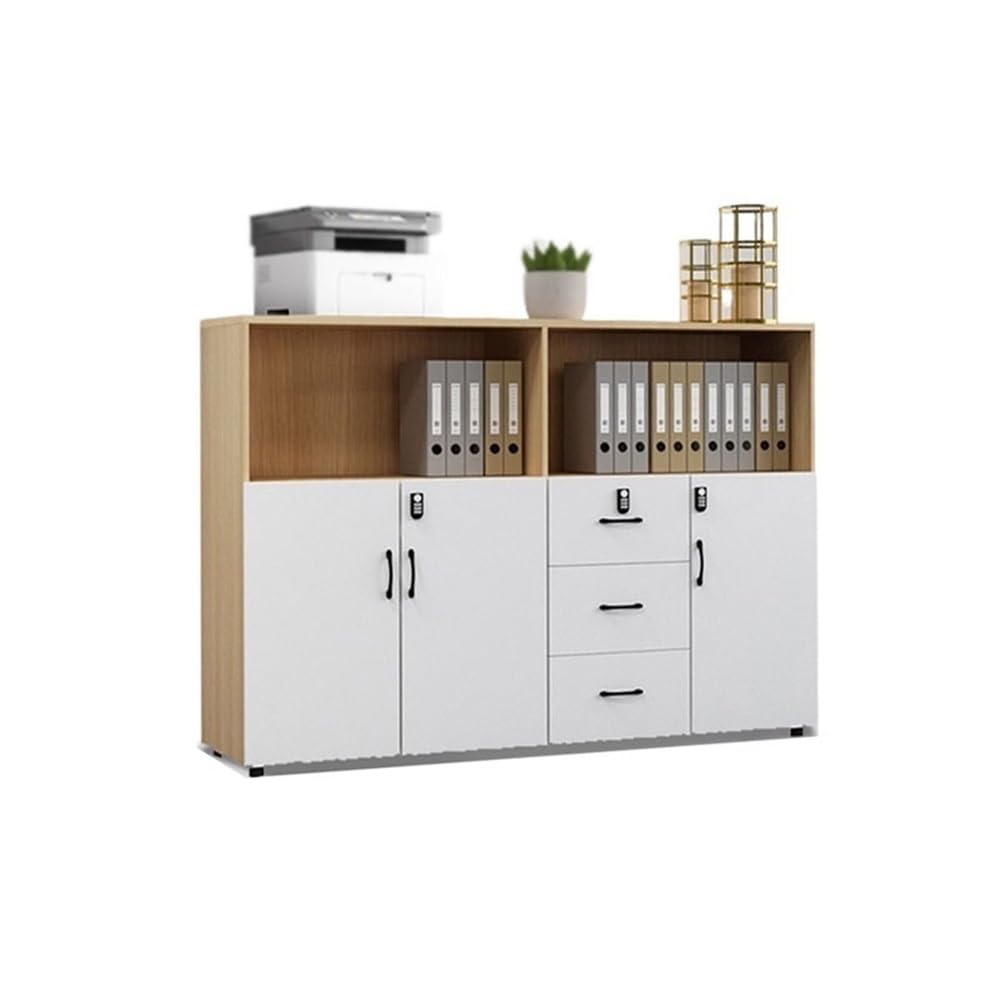 Locking File Cabinet with Printer Storage