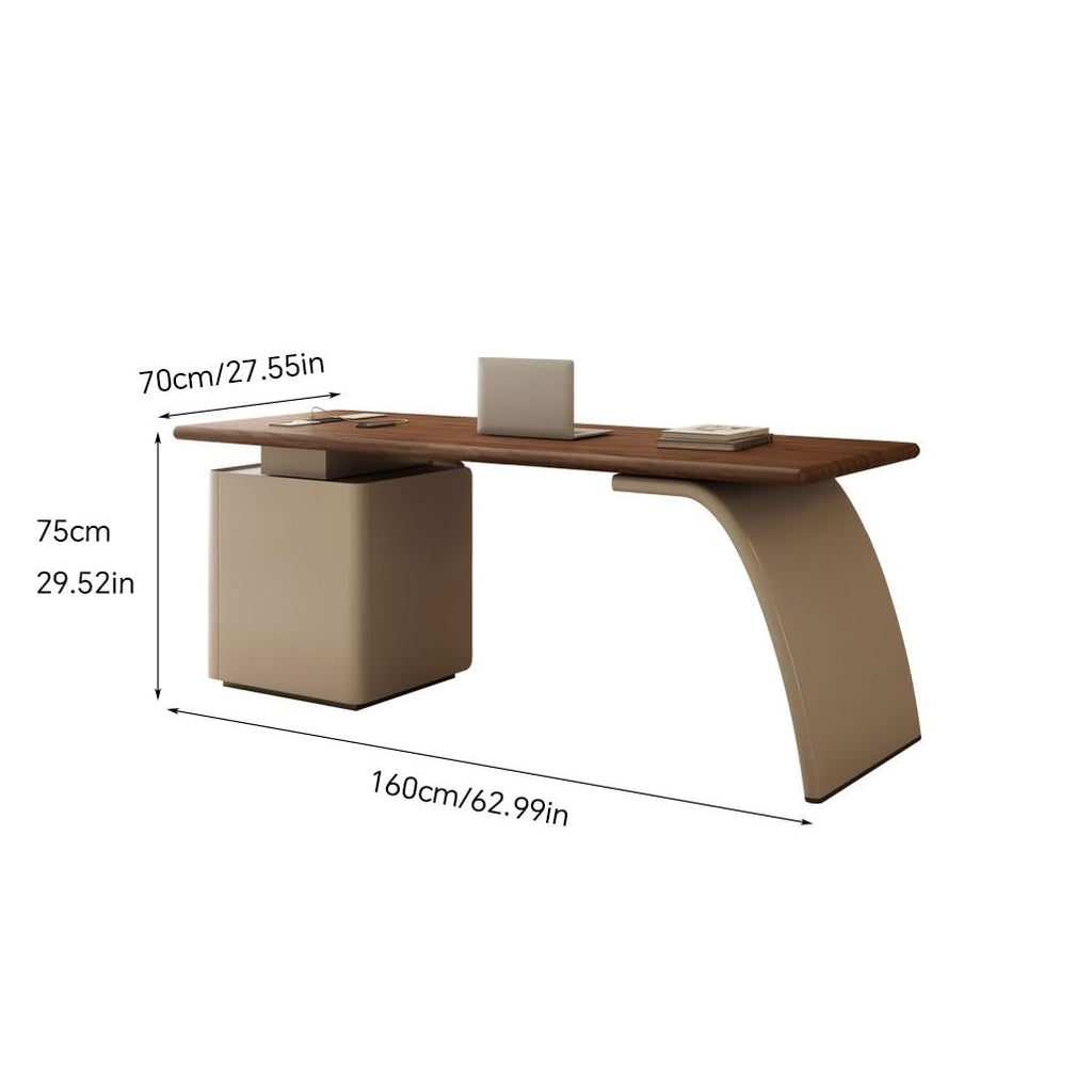 Large Solid Wood Computer Desk