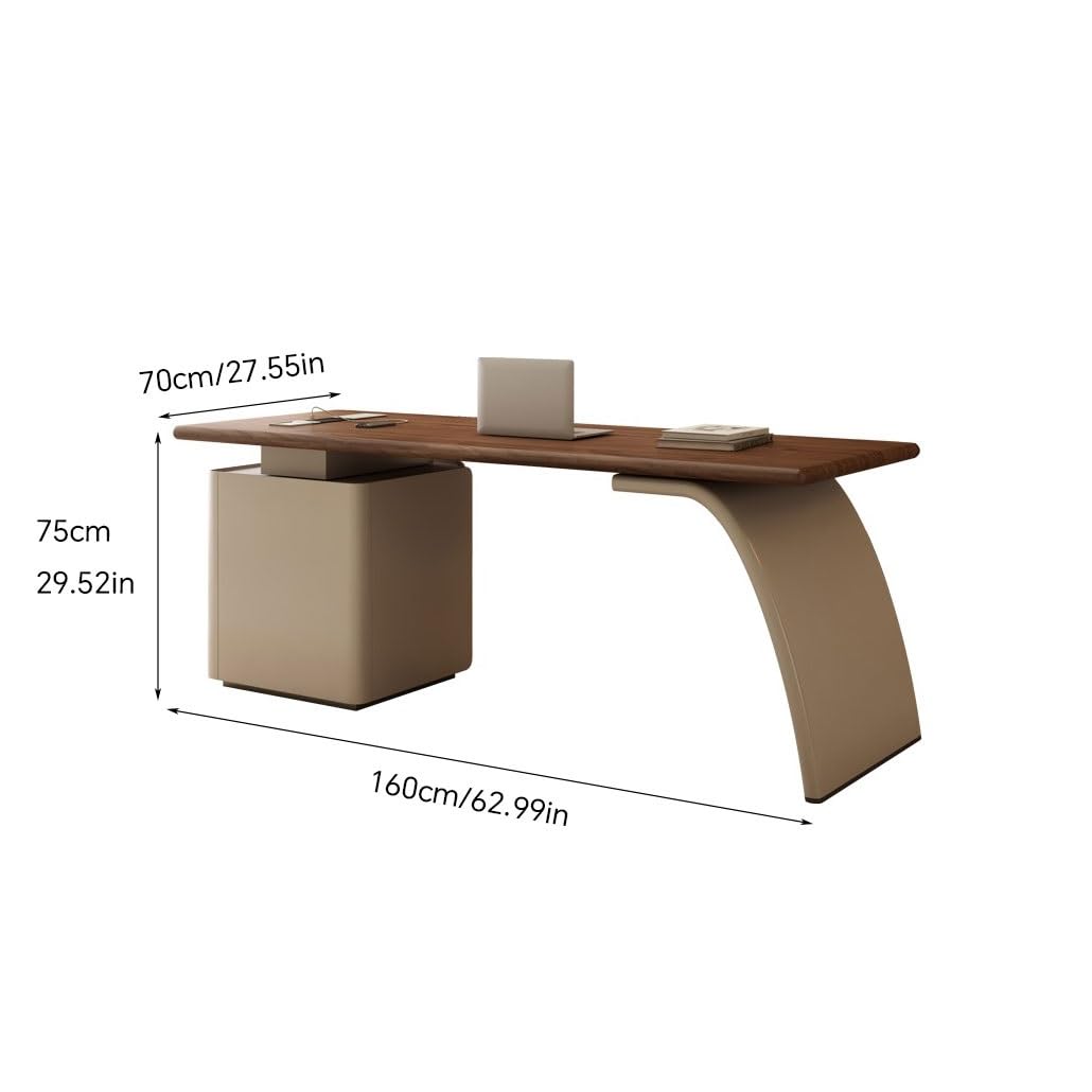 Large Solid Wood Computer Desk