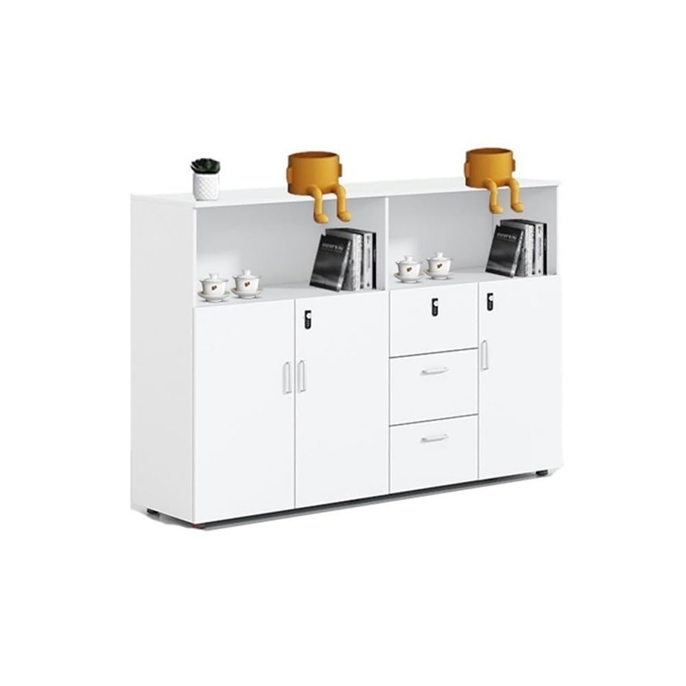 Locking File Cabinet with Printer Storage