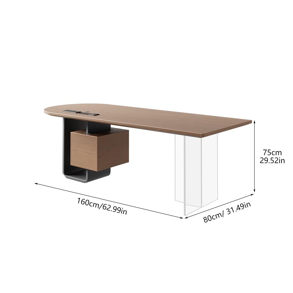 Solid Wood Office Desk for Small Spaces