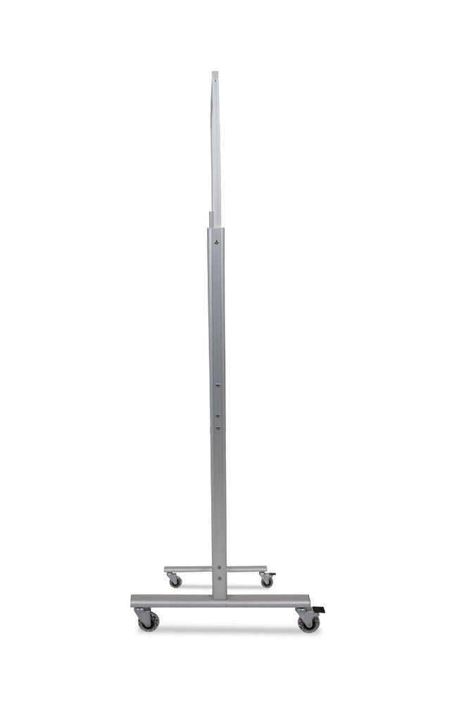 Offex Double-Sided Mobile Magnetic Glass Marker Board