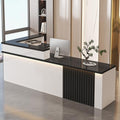 L-Shaped Reception Desk with Lockable Storage