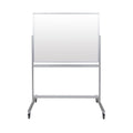 Offex Double-Sided Mobile Magnetic Glass Marker Board
