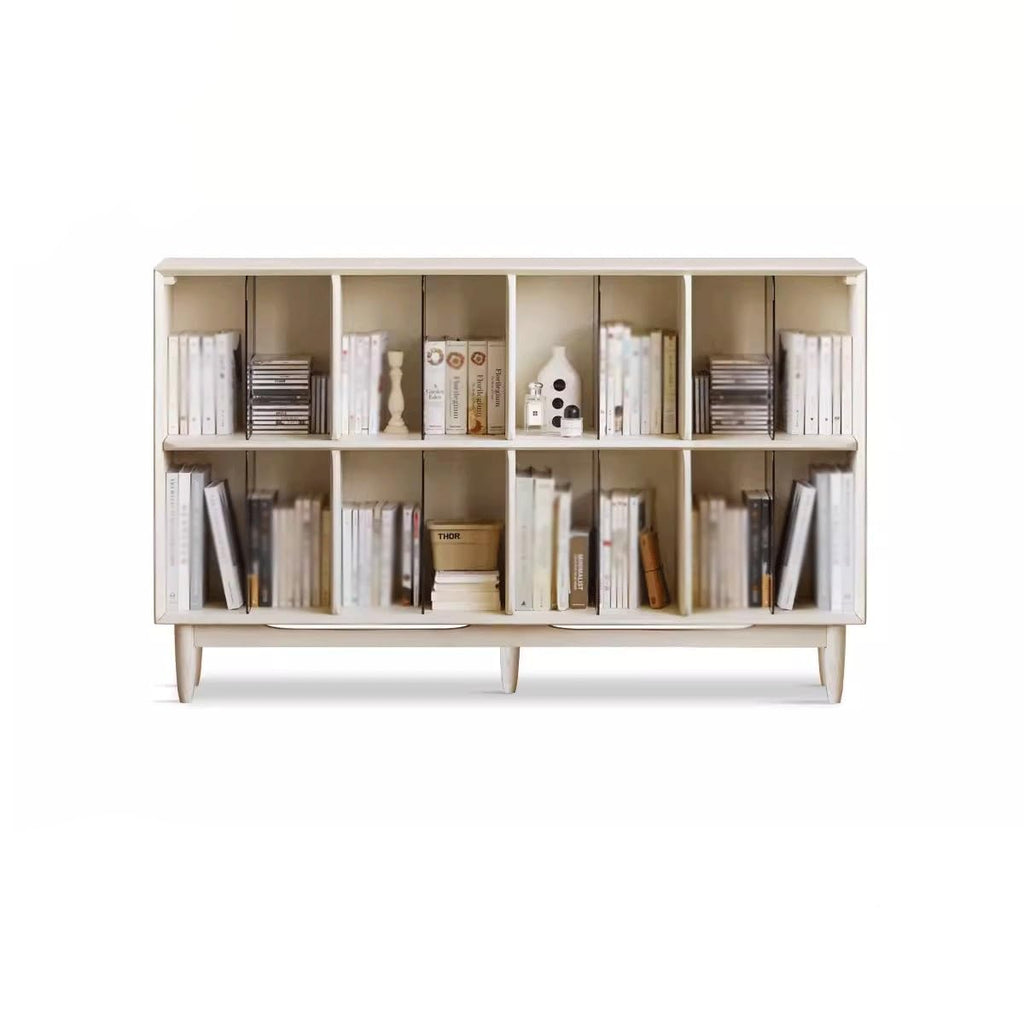 Solid Wood Open Bookcase Storage Shelf