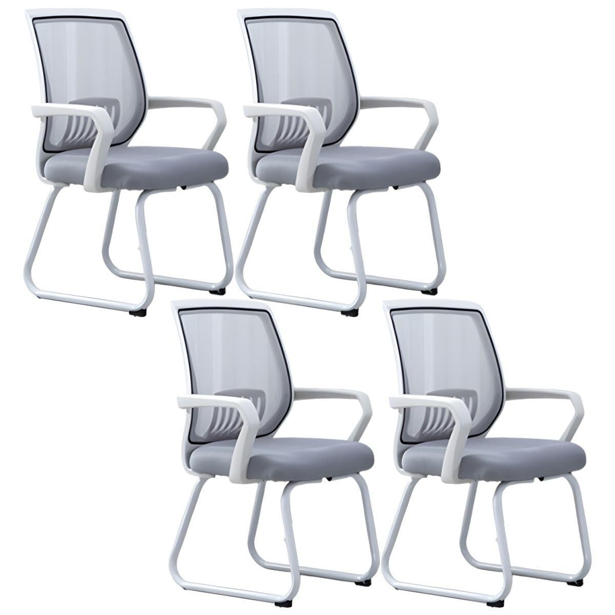 Ergonomic Conference Chair Set with Lumbar Support