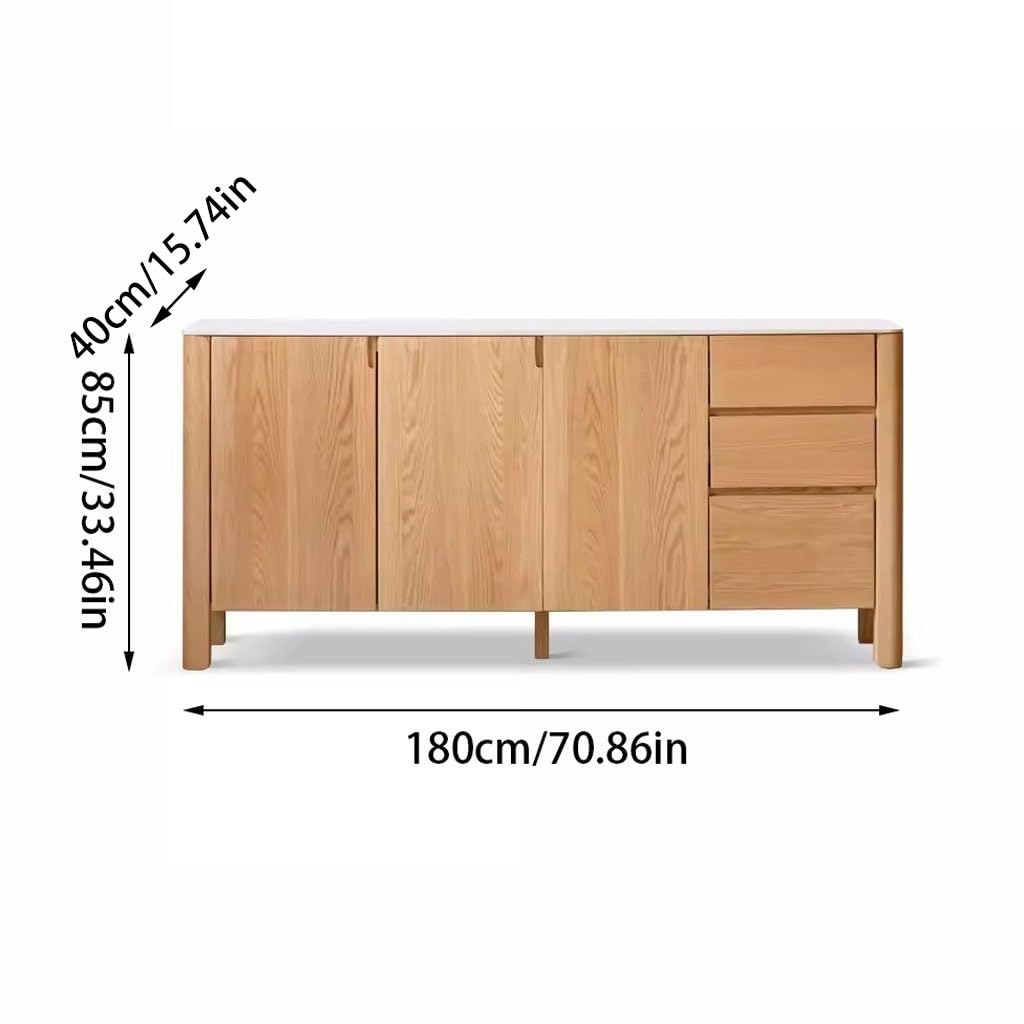 Solid Wood Sideboard Cabinet with Storage