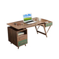 67" Computer Desk with Storage Cabinet & Drawer