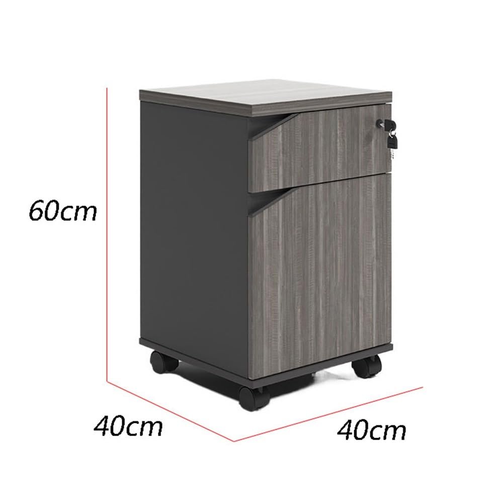Wood File Cabinet with Locking Drawer
