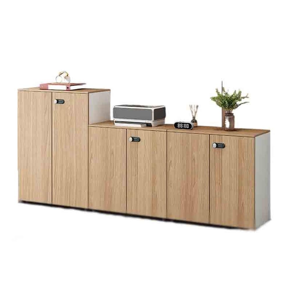 Wood Office File Cabinet Storage Set