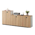 Wood Office File Cabinet Storage Set