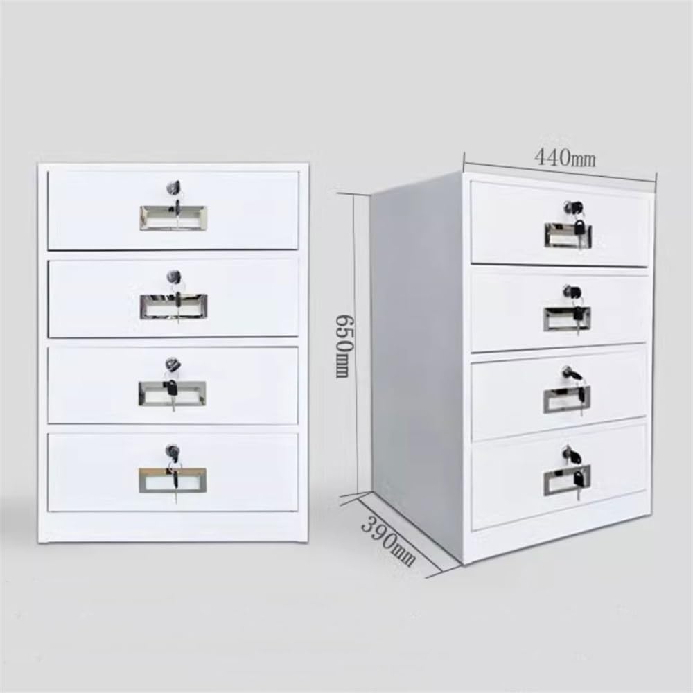 Lockable 4-Drawer File Cabinet for Home & Office