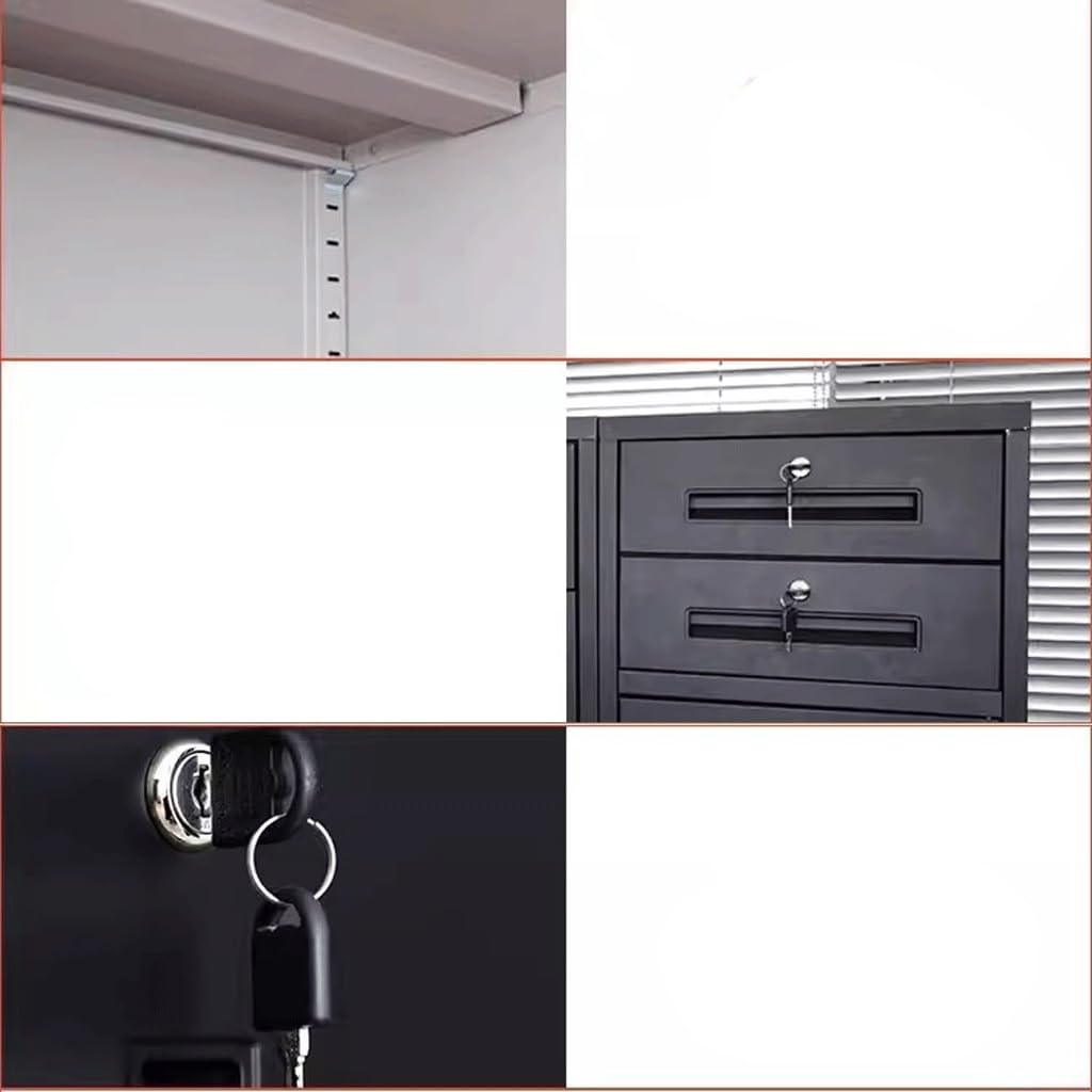 Metal Locking File Cabinet with Drawers