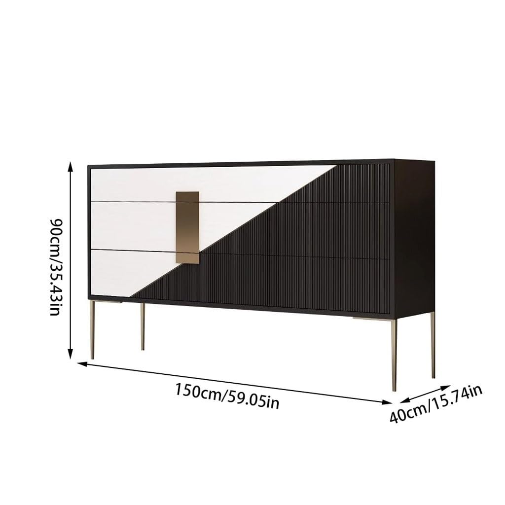 Modern Sideboard Cabinet with 3 Drawers
