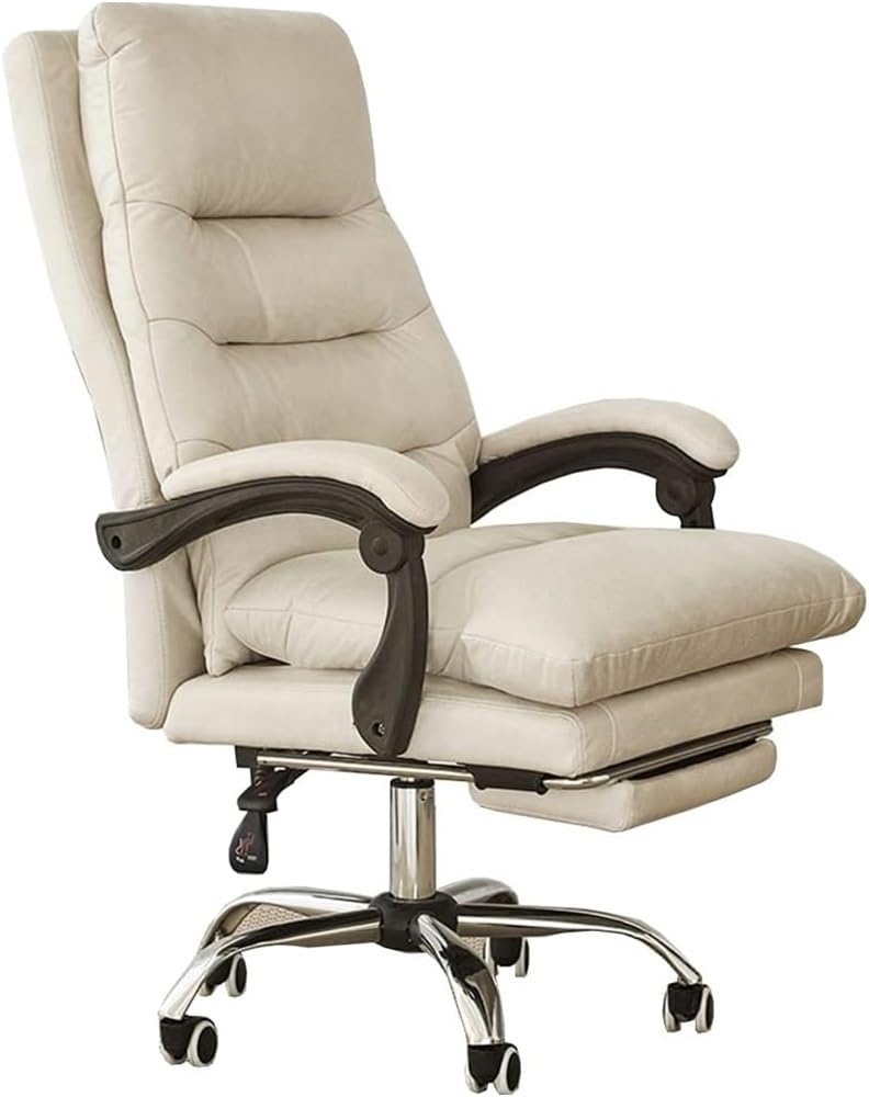 Executive PU Leather Office Chair with Footrest