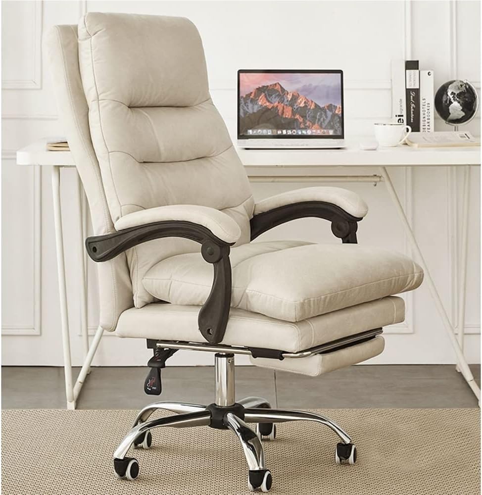 Executive PU Leather Office Chair with Footrest
