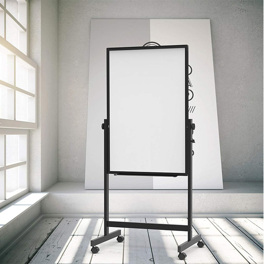 Mobile Double-Sided Magnetic Whiteboard with Stand