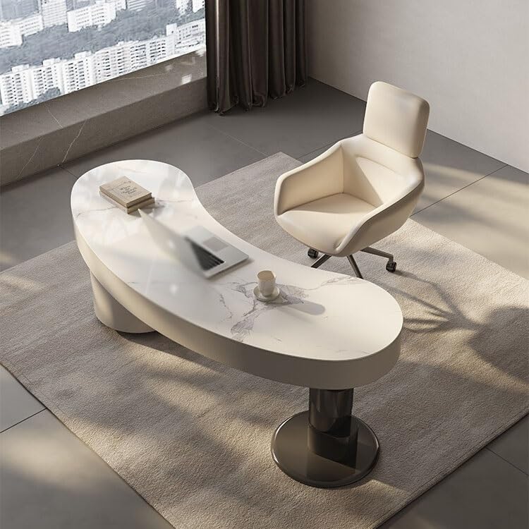 Minimalist Corner Rock Board Desk