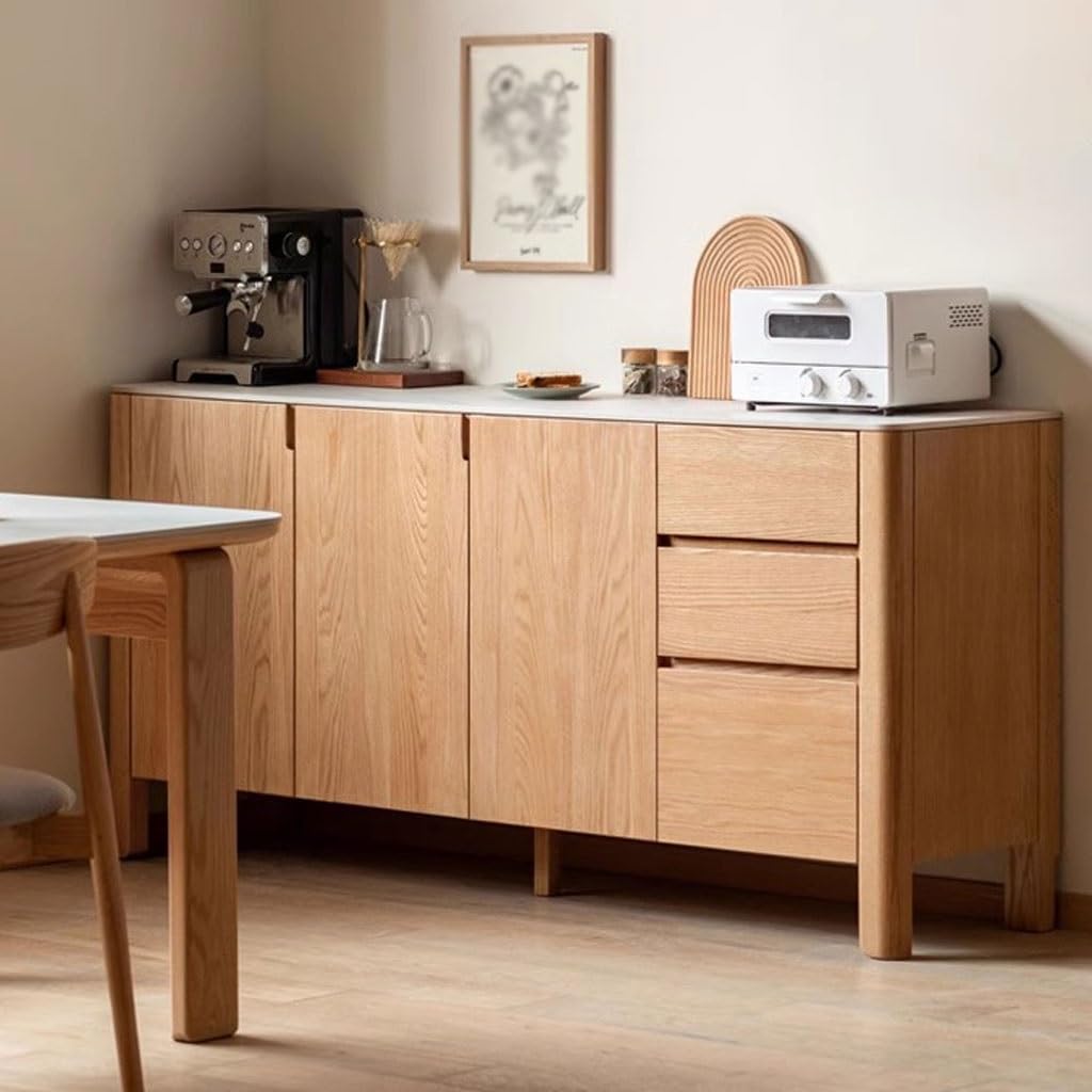 Solid Wood Sideboard Cabinet with Storage
