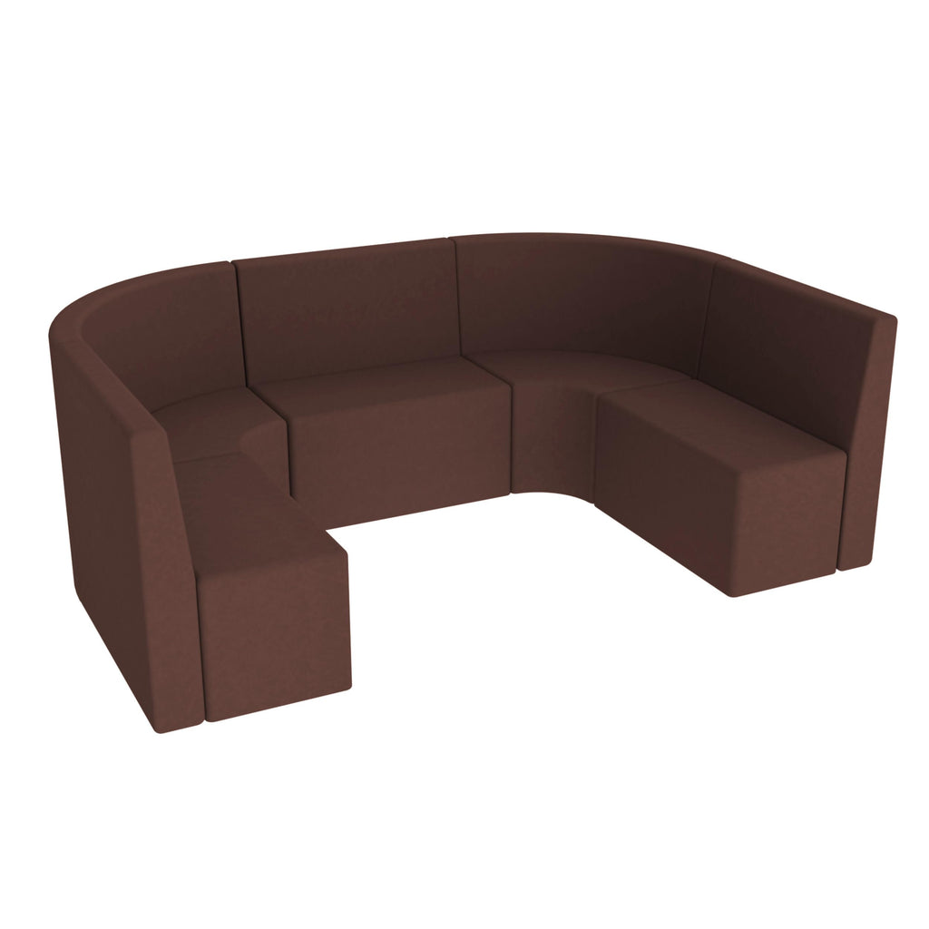 5-Piece Rustic Reception Chair Set - Walnut