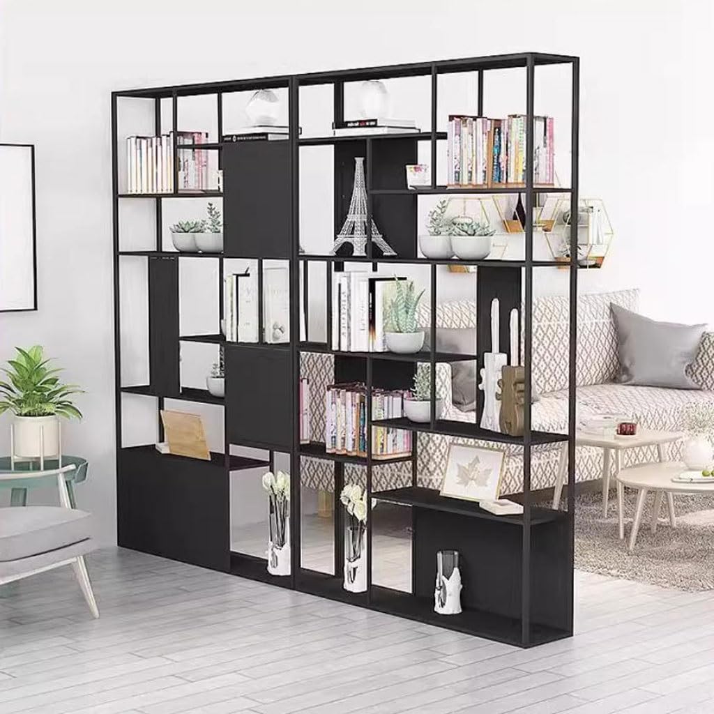 Multi-Layer Iron Bookshelf Display Shelf