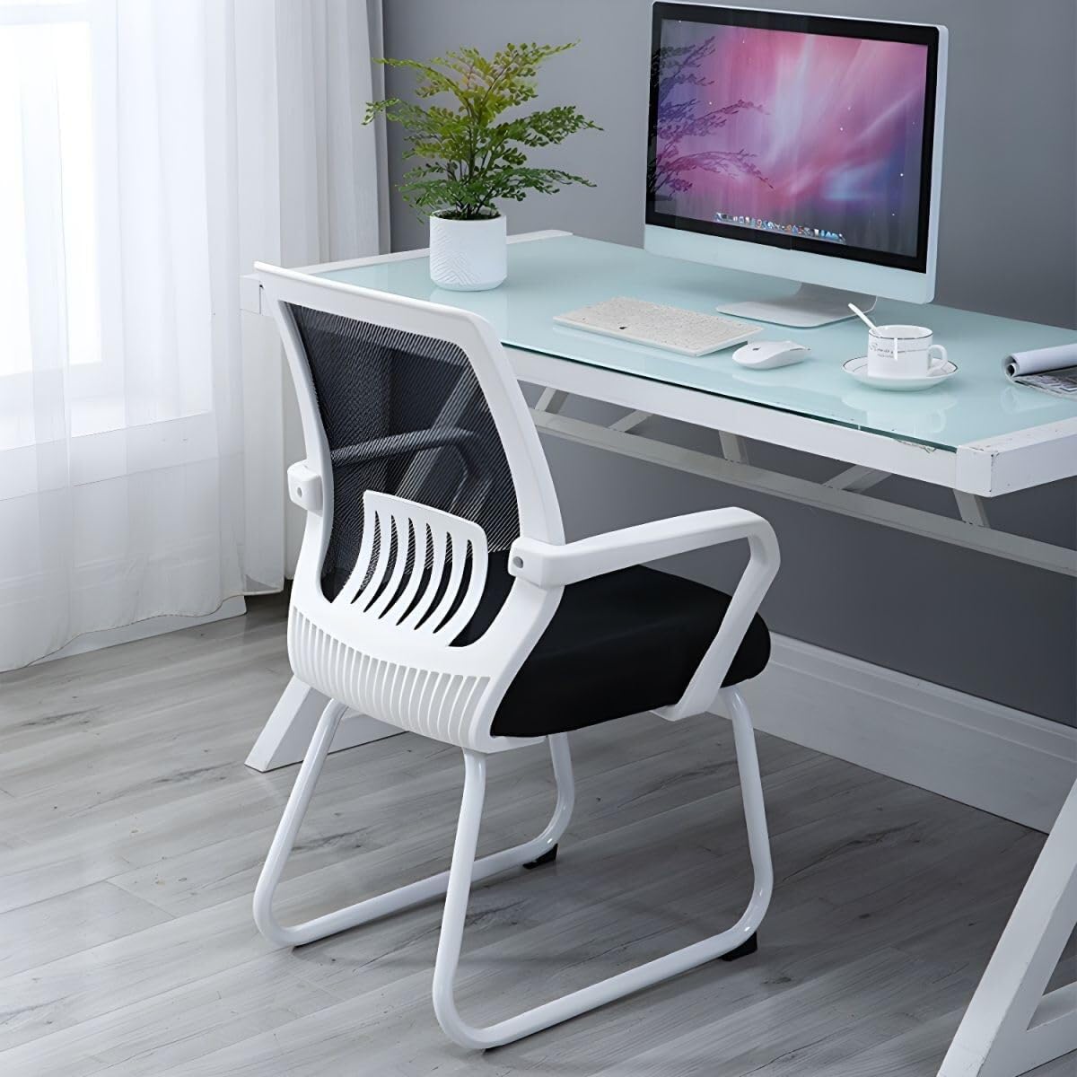 Ergonomic Conference Chair Set with Lumbar Support