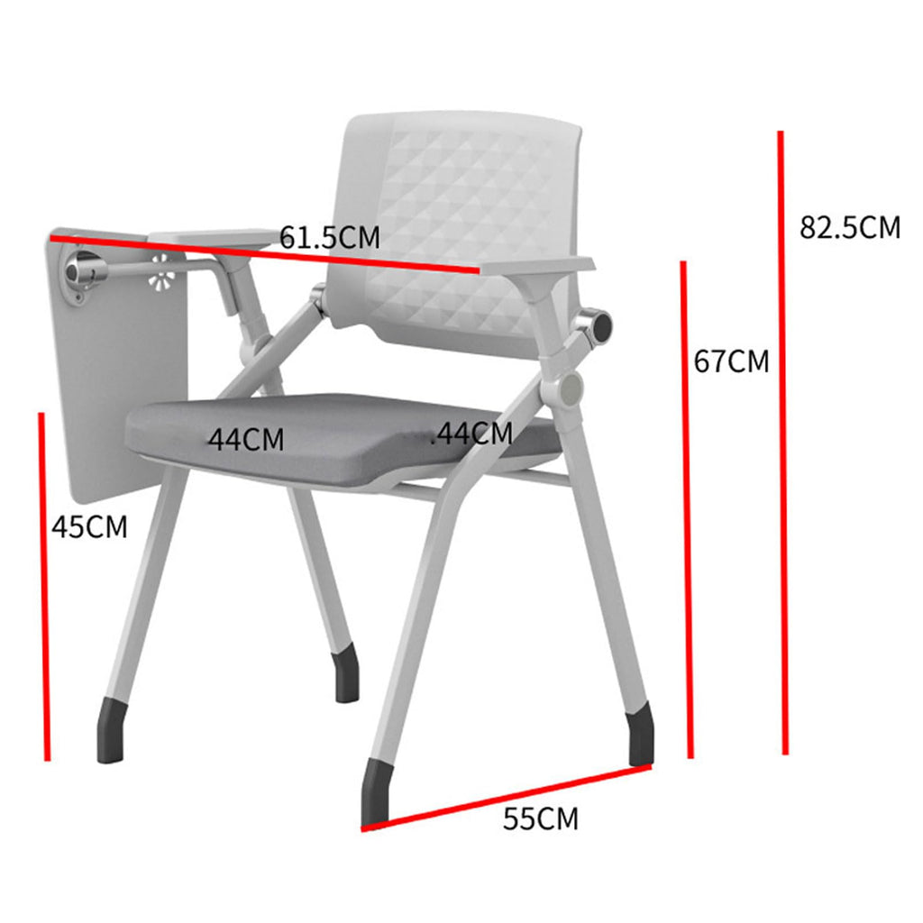 10-Pack Folding Conference Chairs with Backrest
