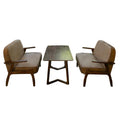 Mid-Century Leather Accent Chair for Office & Lounge