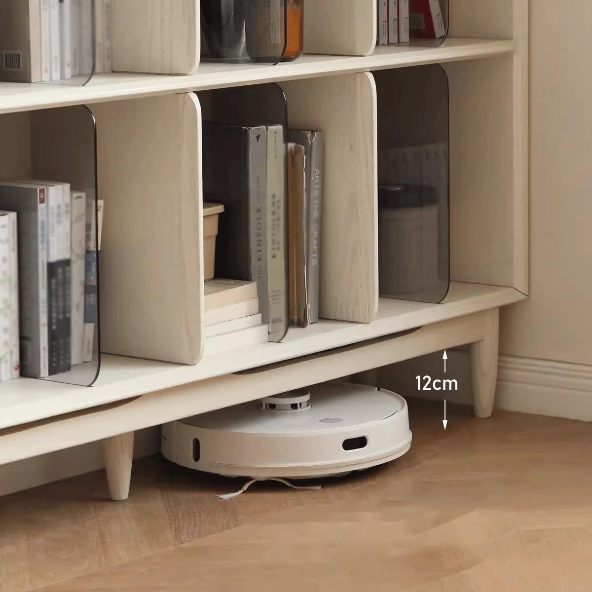 Solid Wood Open Bookcase Storage Shelf