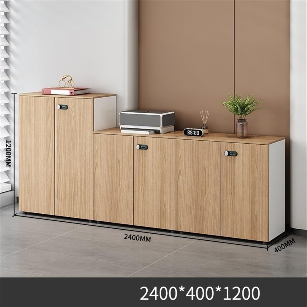 Wood Office File Cabinet Storage Set