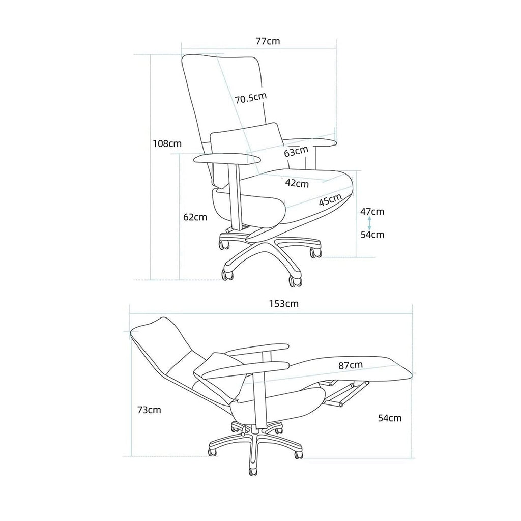 Ergonomic Executive Leather Office Chair