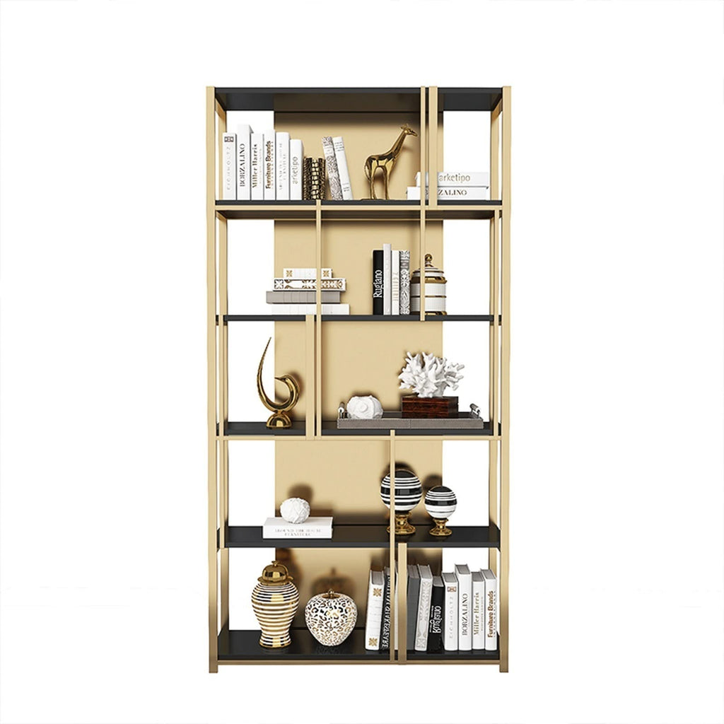 Metal Bookshelf Display Rack for Home & Office