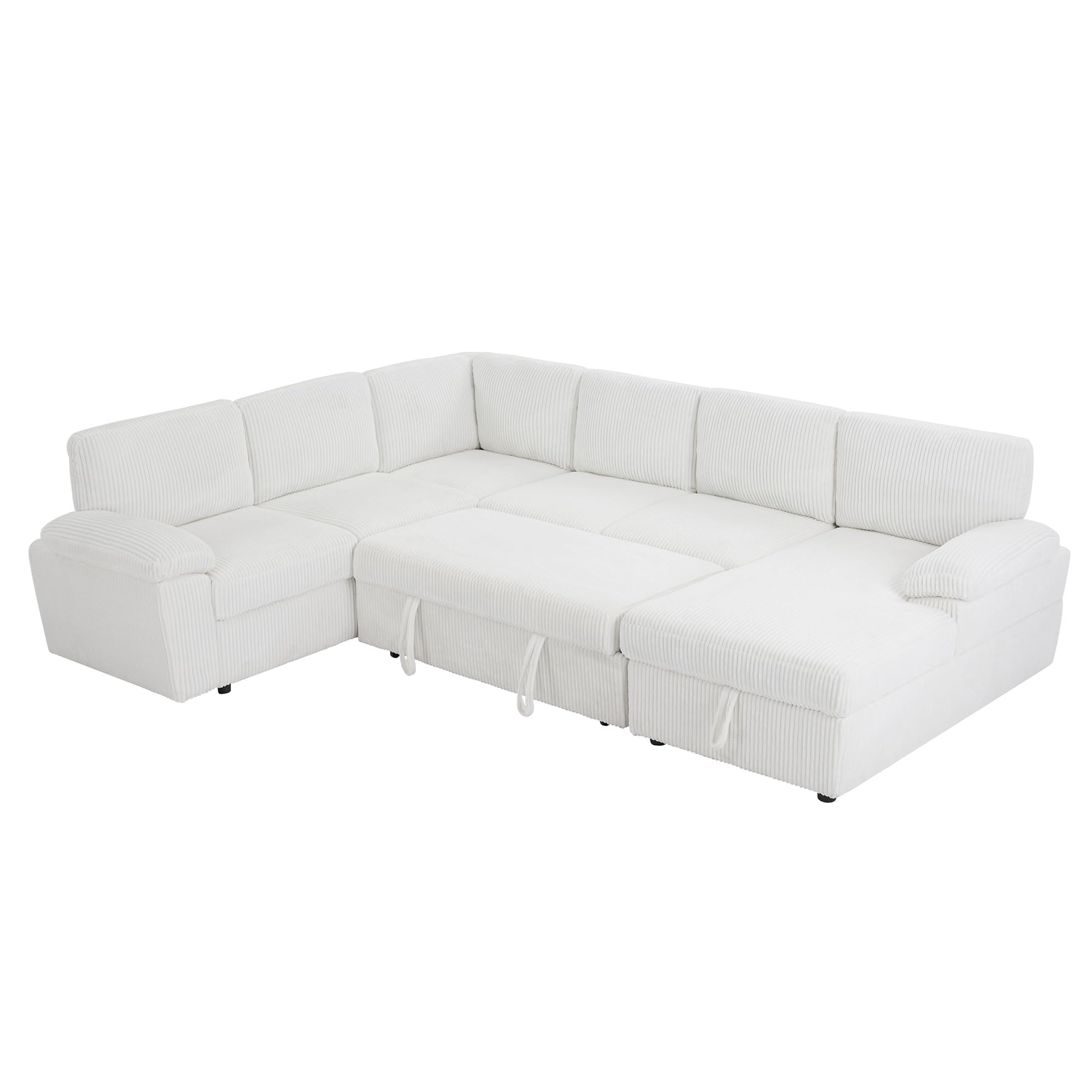 Modular Sleeper Sectional Sofa with Storage