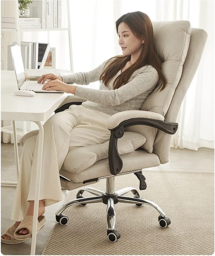 Executive PU Leather Office Chair with Footrest