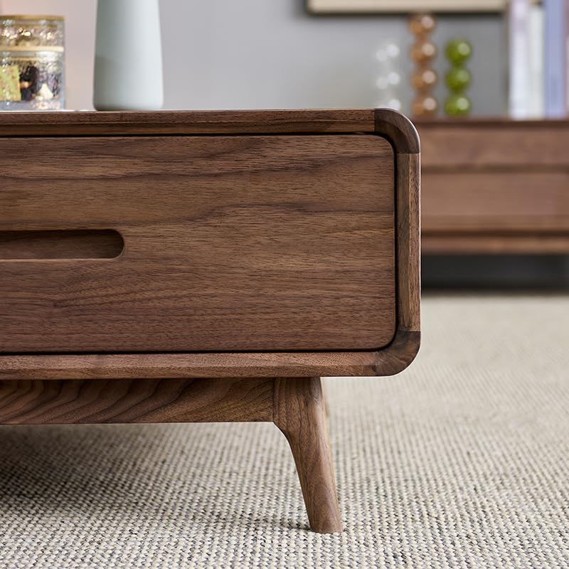 Black Walnut Coffee Table for Living Room