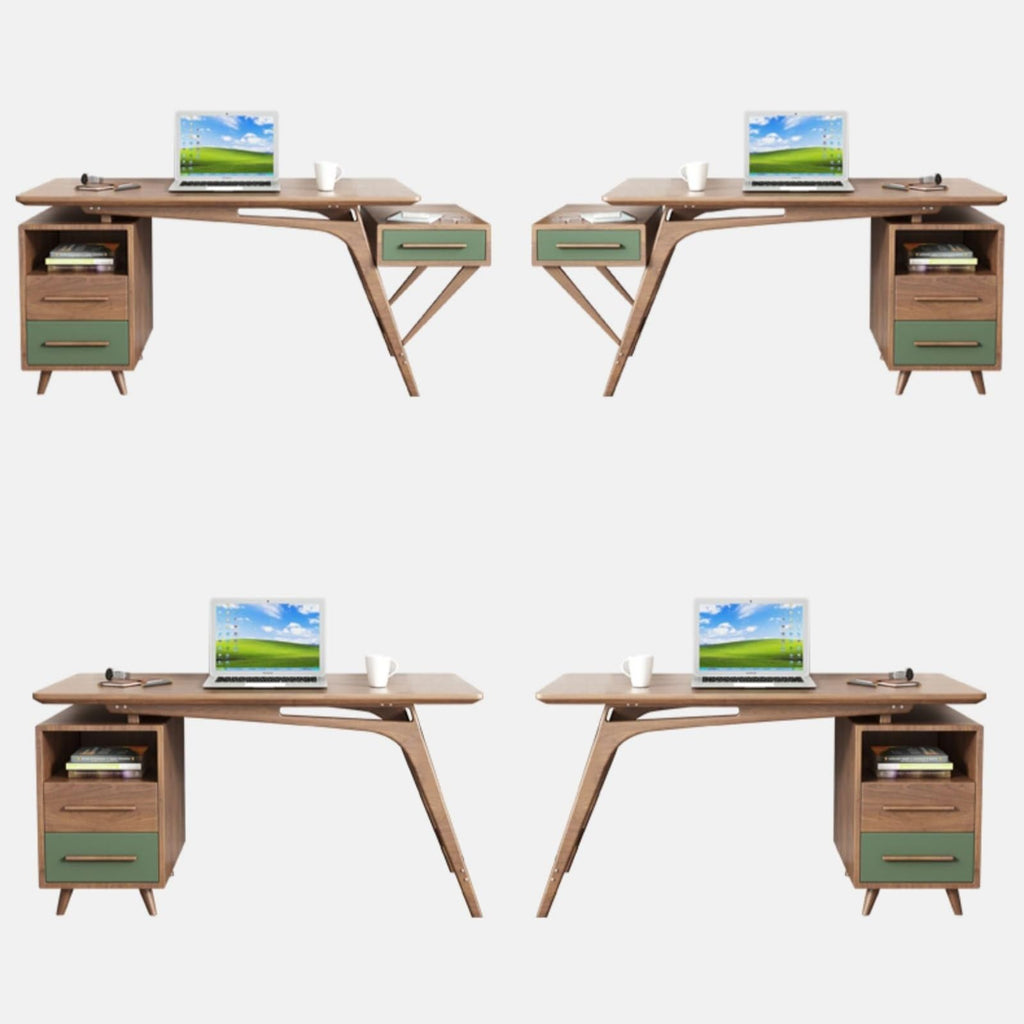 67" Computer Desk with Storage Cabinet & Drawer