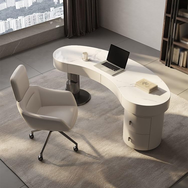 Minimalist Corner Rock Board Desk