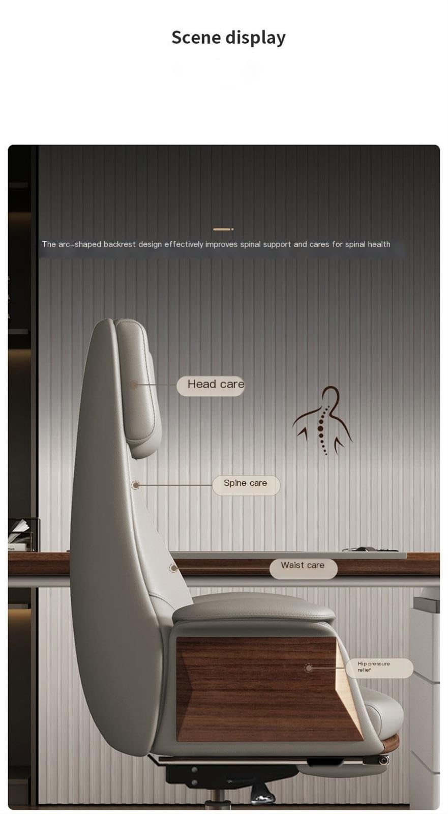 High-Back Executive Swivel Office Chair