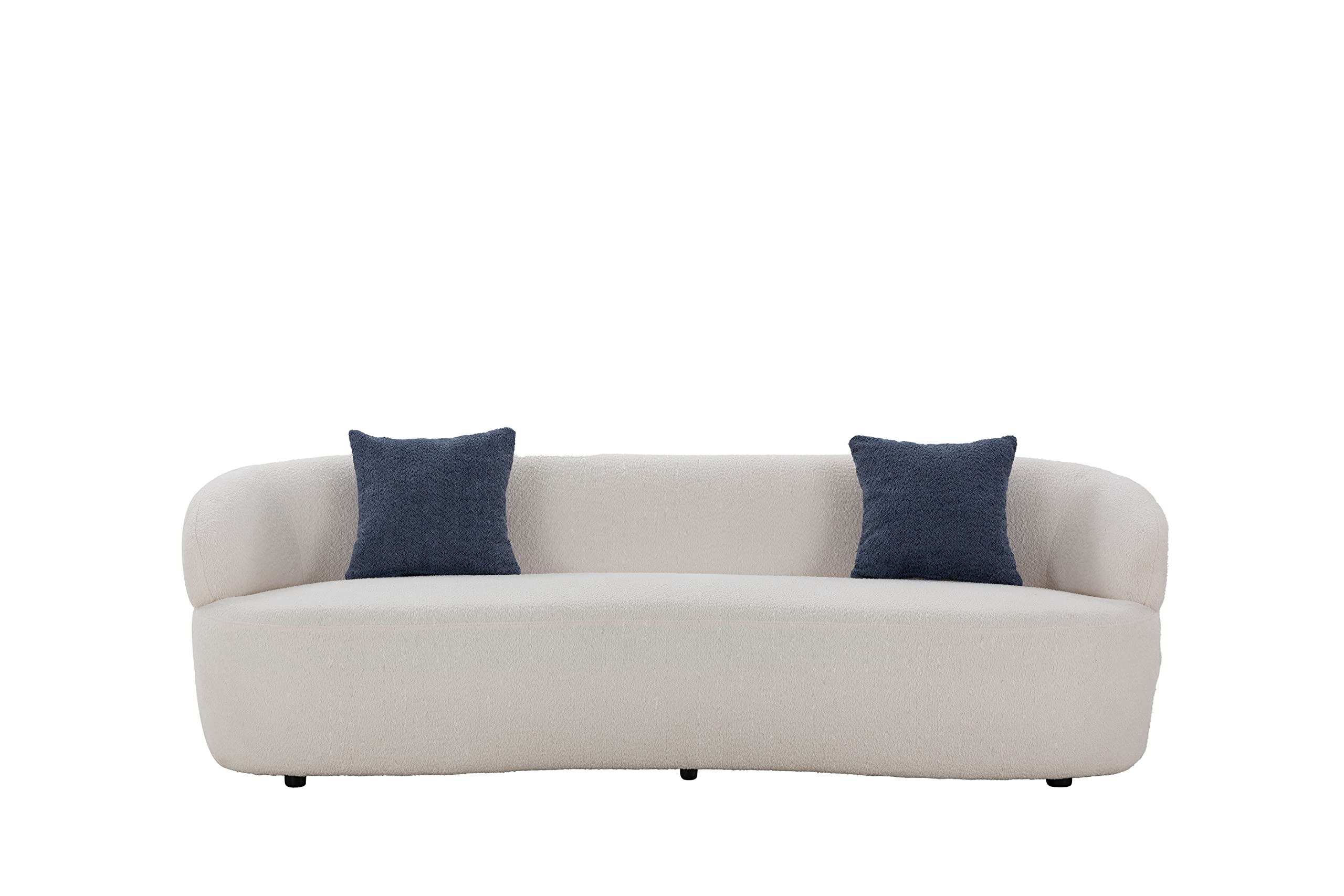 3-Seat Curved Cloud Sofa - Beige