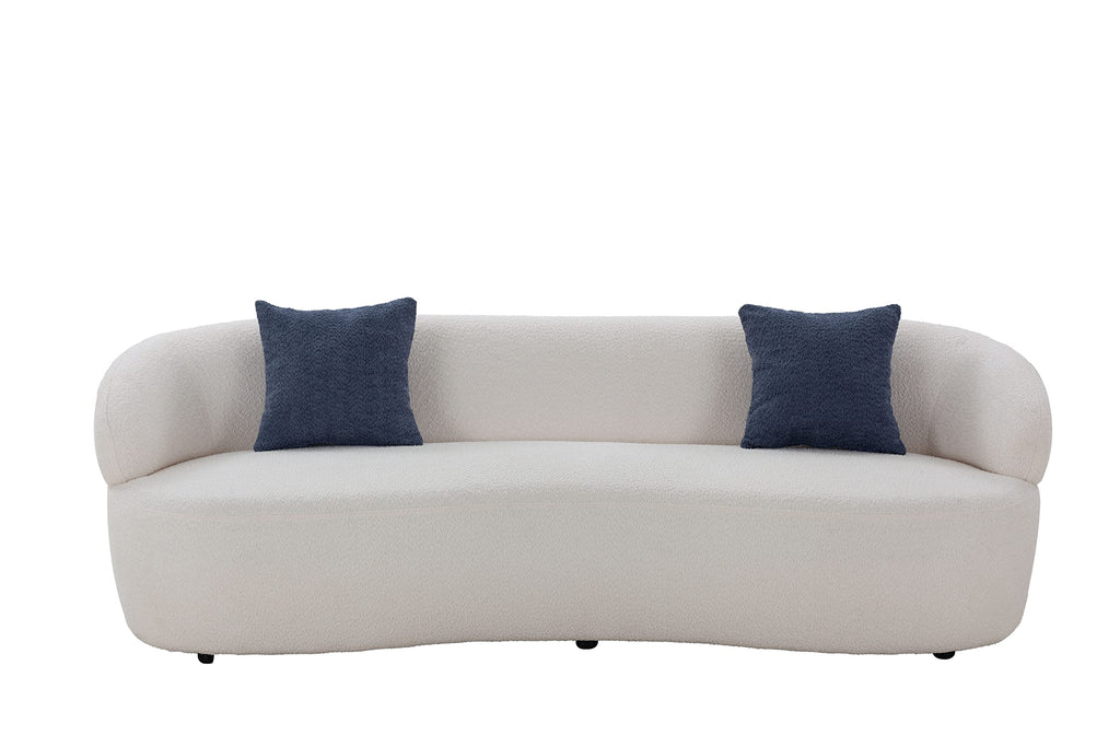 3-Seat Curved Cloud Sofa - Beige