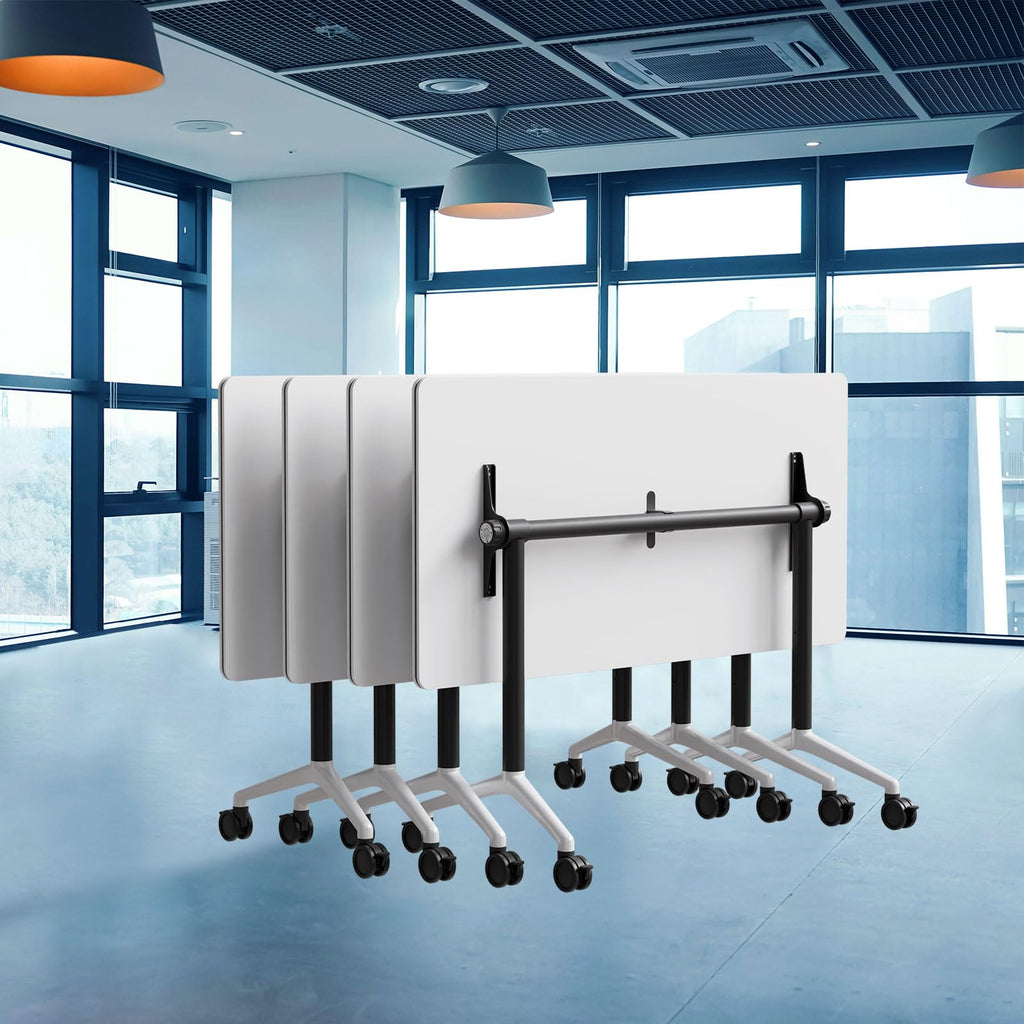 Modular Folding Conference Table with Wheels