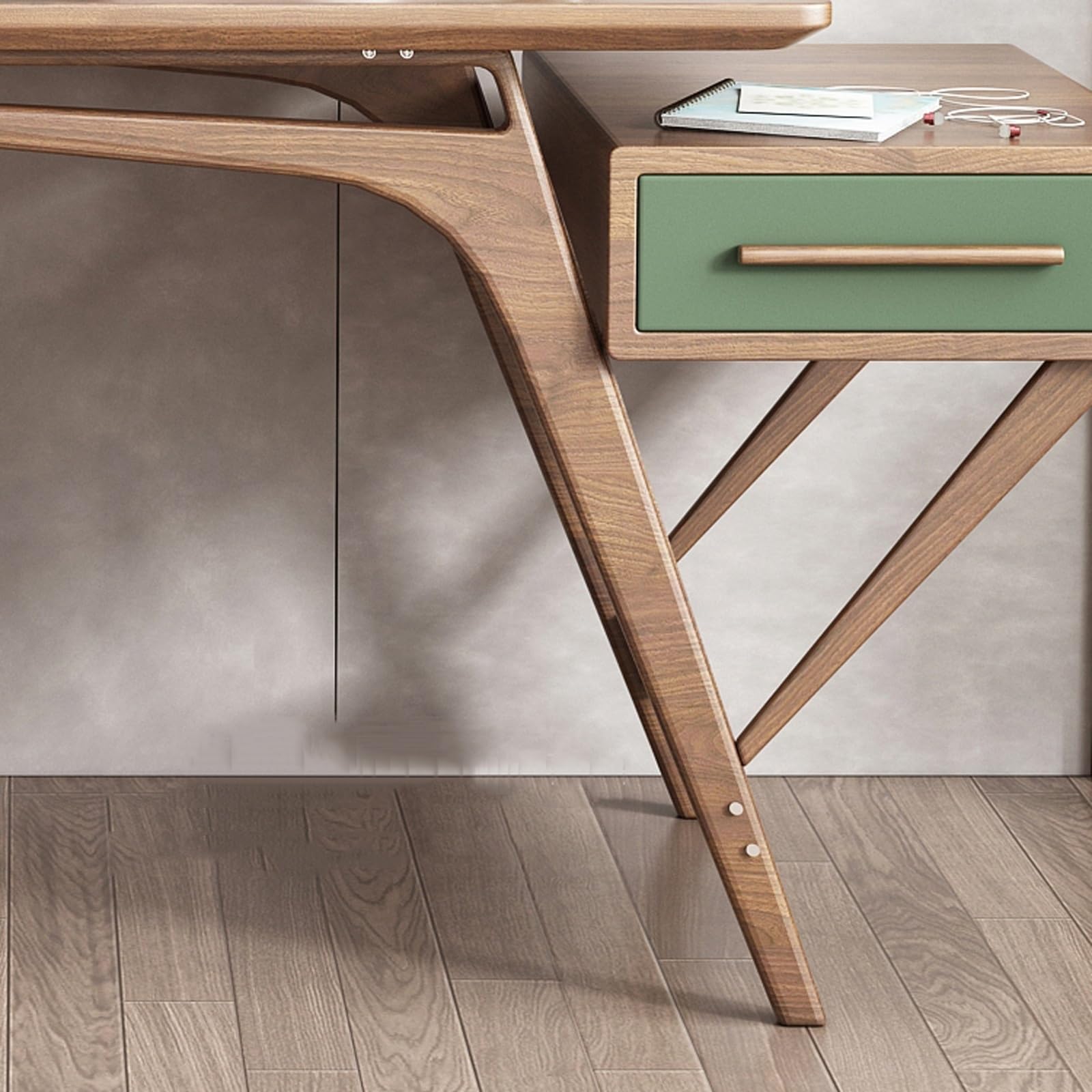 67" Computer Desk with Storage Cabinet & Drawer