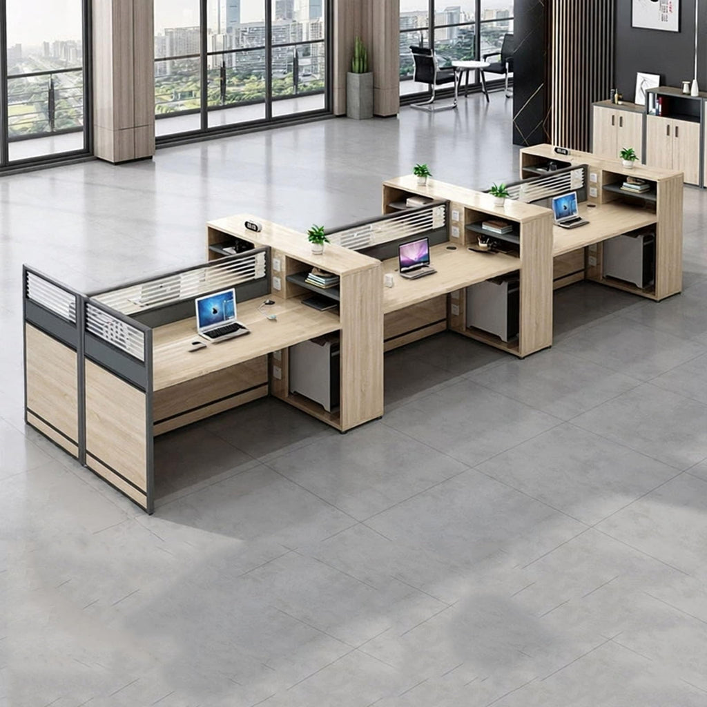 47" Office Cubicle Workstation with Partition Desk