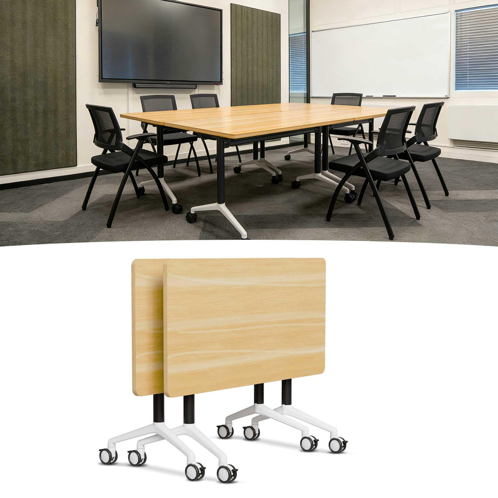 Modular Folding Conference Table with Wheels