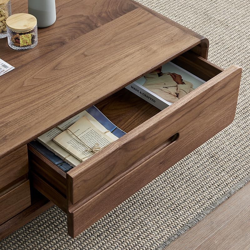 Black Walnut Coffee Table for Living Room
