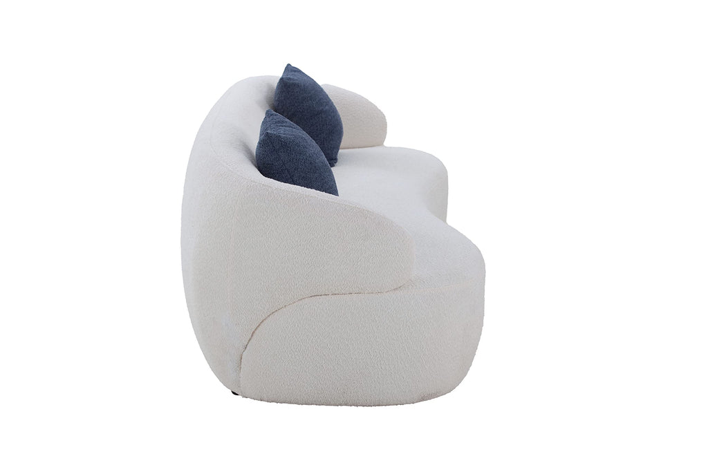 3-Seat Curved Cloud Sofa - Beige